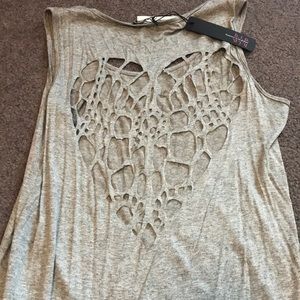 NWT Tillys Heart Back Tank